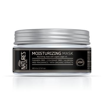 Natures MOISTURISING MASK 200ml Price MYR 88.00 FOR DRY HAIR Nature s Moisturising Mask is formulated with Organic Argan Oil to provide intense moisture to very dry, thick and frizzy hair.