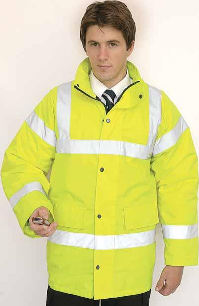 HiVis Breathable Breathable Permeable to water vapour allowing perspiration to escape. This keeps you dry and comfortable.