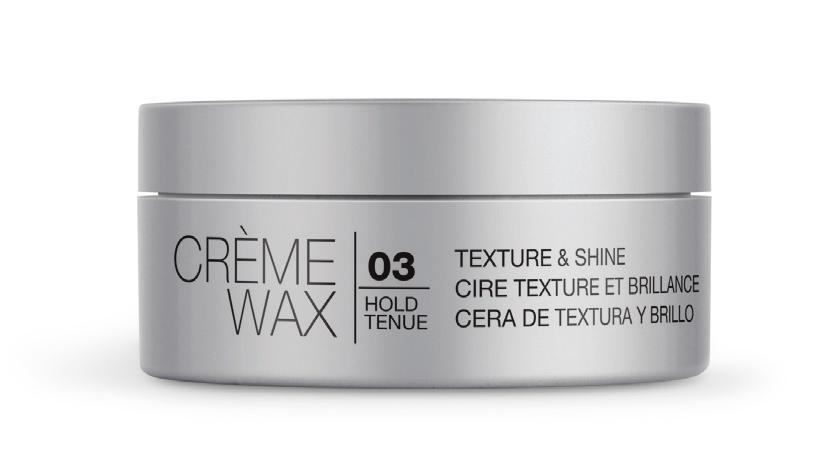 3 2 CRÈME WAX texture & shine JOILOTION TM sculpting lotion A hydrating crème wax with microfibers that provide soft, moderate hold and support.