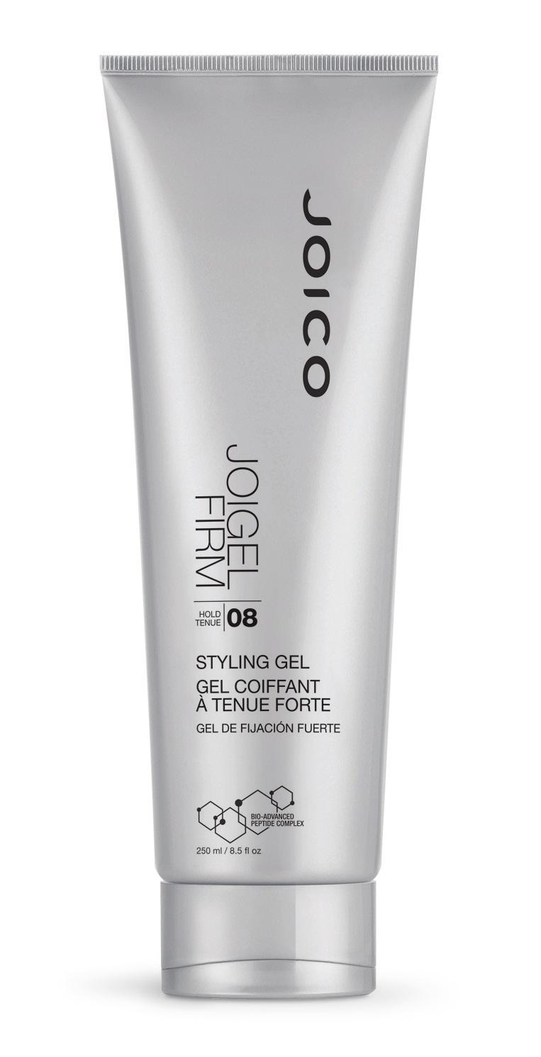 4 8 JOIGEL MEDIUM styling gel JOIGEL FIRM styling gel This medium hold, alcohol-free styling gel adds control, volume and shine. For all hair types.