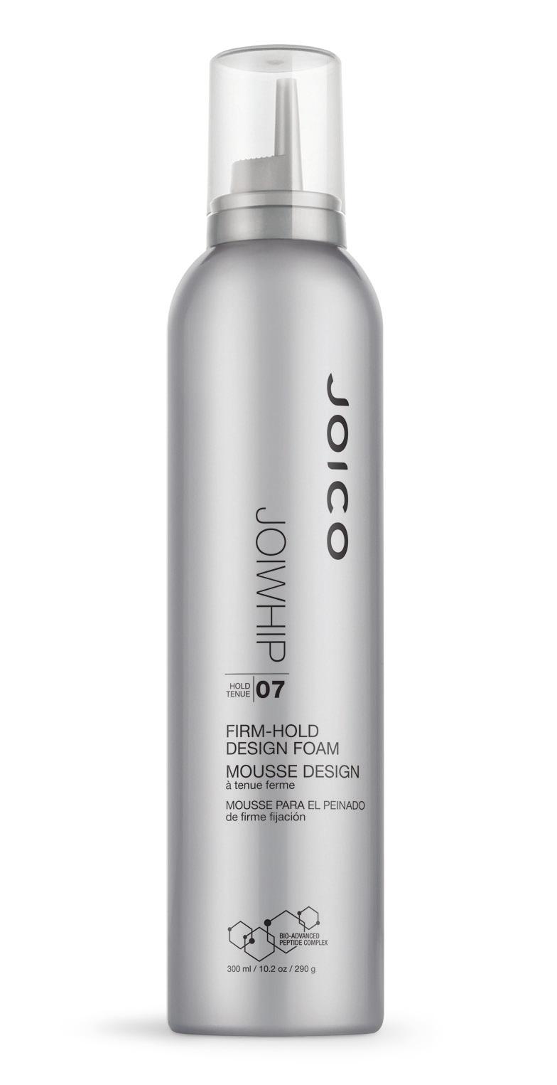 7 4 JOIWHIP TM firm hold design foam JOISHAPE TM shaping & finishing spray A firm hold, alcohol-free designing foam for all hair types. Kukui Nut Oil provides moisture, body and shine.