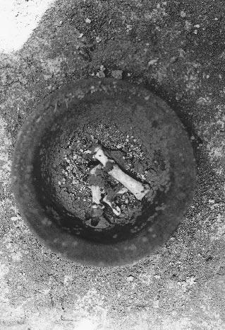 Architectural Context of Caches, Burials, and Other Ritual Activities Fig. 5 Photograph of in situ finger bowl cache from Caracol Structure B19.