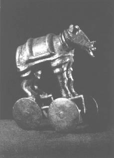 Bronze Model of Rhinoceros, Daimabad Bronze Bull, Mohenjodaro Terracotta figurines have been found in good numbers comprising Mother Goddesses,