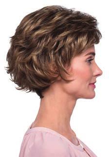 PETITE CALLIE PURE STRETCH CAP Short Layered Cut with Flared Back, Tapered Nape & Bangs BANG 3.25" SIDE 3.5" CROWN 3" NAPE 1.