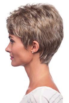 VENNA PURE STRETCH CAP with mono crown Medium Length Straight Layered Cut BANG 6.5" SIDE 7.5" CROWN 8.5" NAPE 8.