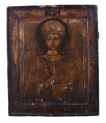 30.5cm (13 1/2in x 12in) 250-350 92 A 19th century icon of St Veronica,