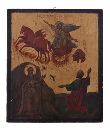 5cm (12 1/4in x 10in) 100-200 93 A 19th century Russian icon of the
