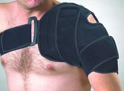 It is held in place by an elastic neoprene Velcro pad which has elastic straps to attach directly onto
