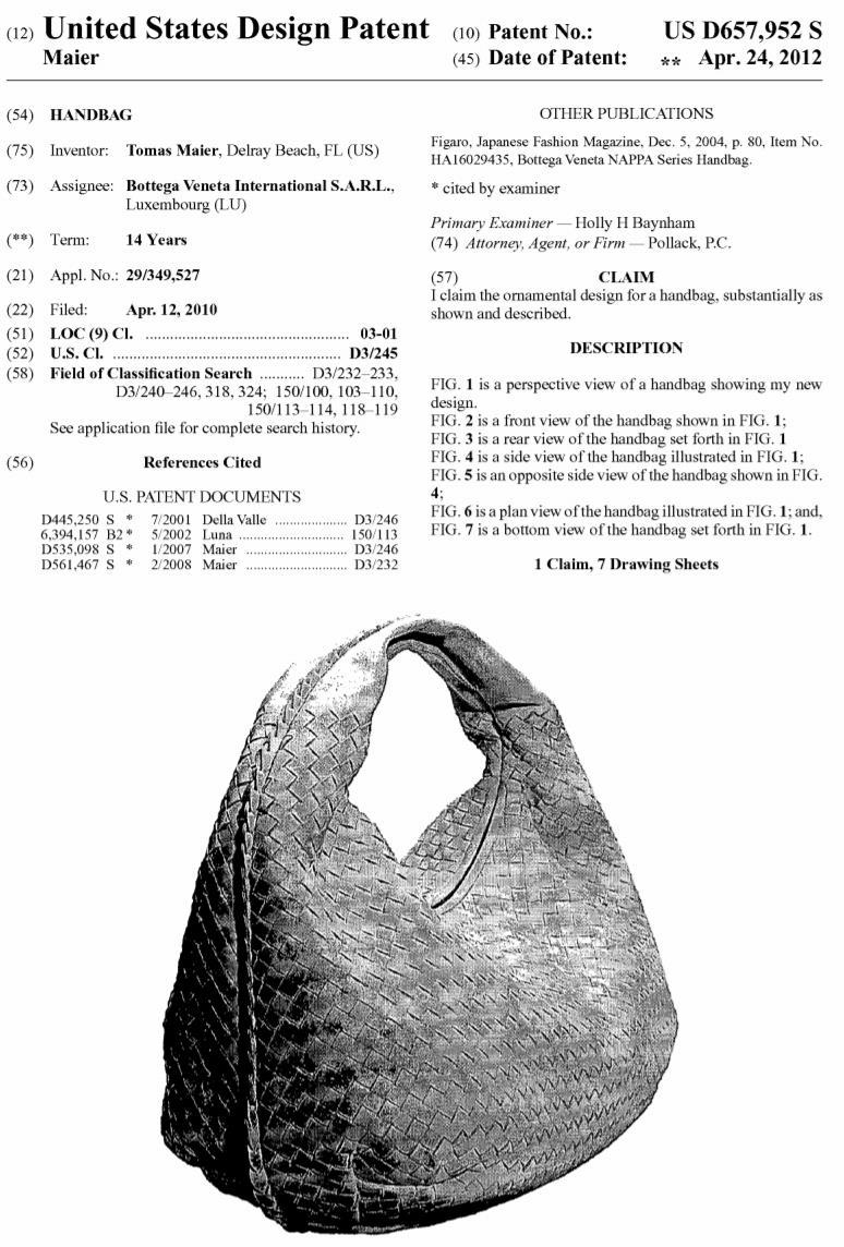 Patents Handbags 2015