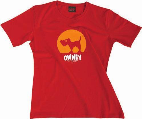 1-8771 Comfortable T-Shirt made of durable single jersey with OWNEY spotlight-print, twin needle