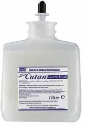 10 Cutan Cutan 11 Step 1: Hand Washing Step 3: Skin Conditioning CUTAN GENTLE WASH A sophisticated ultra high emollient soap designed for extremely frequent use Creamy formula spreads easily and