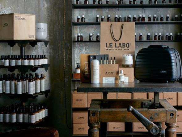 LE LABO United States Products formulated in the boutique decorated