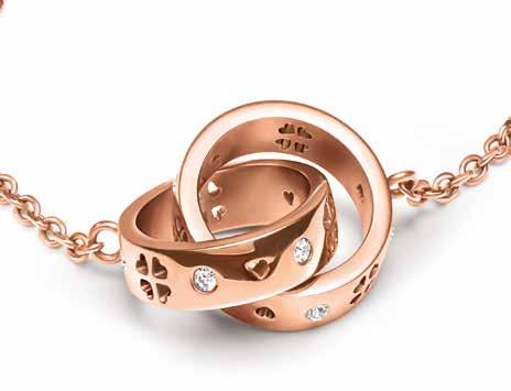 rose gold plated motif with champagne