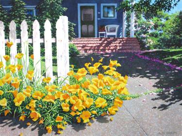 1st 9am-5pm to The Ink People Center for the Arts. California Poppies: watercolor by Alan Sanborn Beginning watercolor painting class with Alan Sanborn Will run Mondays 6:30-9:30 p.m. September12 through December 19.