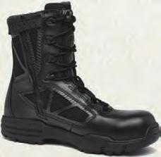 BLACK TACTICAL BOOTS TR CHROME TR916Z CT 6 Hot Weather Side Zip Composite Toe Boot AVAILABLE IN MAY HEIGHT: 6 UPPER: Smooth, full-grain leather & Destination P nylon mesh MIDSOLE: Compression molded