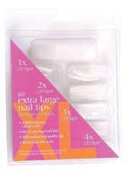 X-tra Large Tips Order by item # + package code ie. Deep Smile/Well Less, size 5, 50 pk.