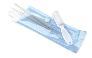 manicure nail brush, NI-900 desiccant (moisture/odor absorbent packet).