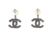 Chanel CC and Pearl Drop Earrings, c.