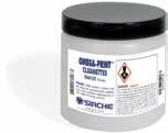 It is excellent for cleaning the inside of cyanoacrylate fuming chambers. Follow directions on the container. NOTE: Do not use on plastics or vinyl as damage may occur. OMEGA-PRINT Cleanettes (No.
