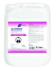 ALCOMAN The established hand disinfectant, listed by the Robert Koch Institute (RKI) in area A (limited virucidal effect, time of action of ½ min.) Acts quickly and thoroughly.