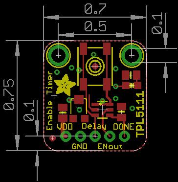 Downloads Files Fritzing object in Adafruit Fritzing library EagleCAD PCB files on GitHub TPL5111