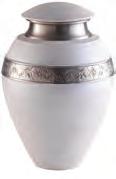 Anoka Urn (Shimmering Grey) Traditional shimmering grey brass