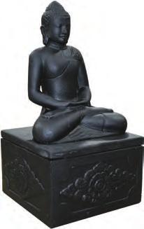 H50 x W30 x D25cm 250 Hand carved in natural stone, a Buddha