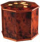 H17 x W30 x D23cm 65 Single 120 Double Amble Casket A traditional solid wood ash casket with spindled sides and top.