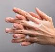 Rub hands together until dry, covering all surfaces of the hands and fingers.