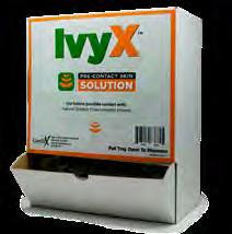 Ivy X Pre-Contact Skin Solution dries quickly and is non-greasy, sticky or clay-like, which maybe found in other products.