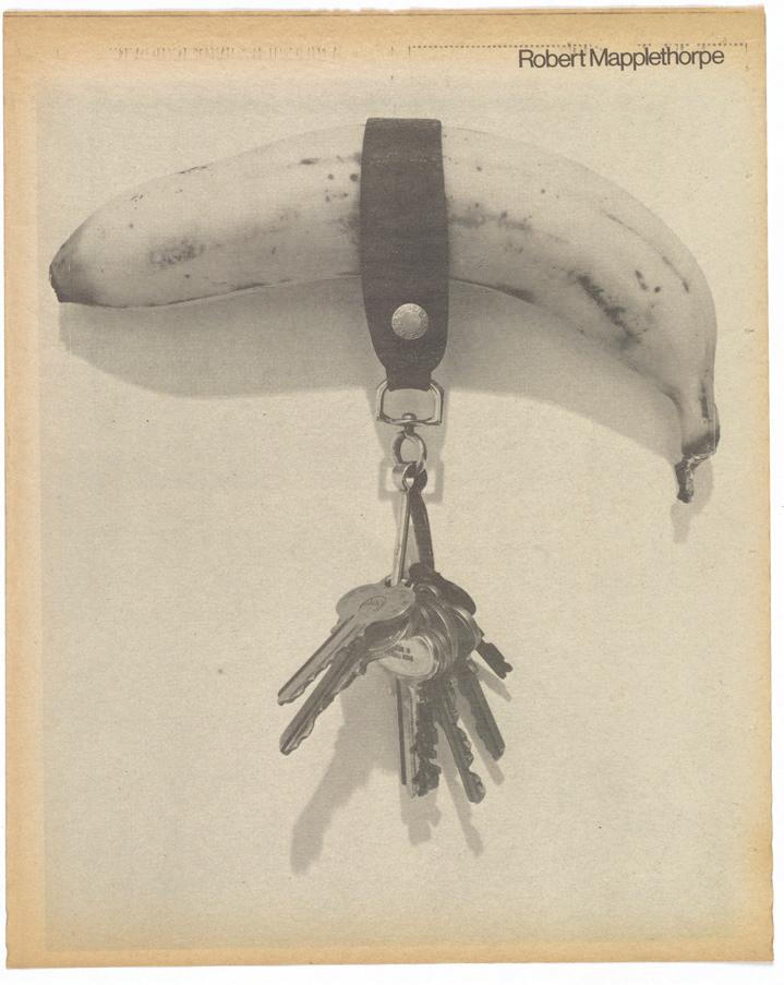 Études photographiques, 35 Plate 12. Robert, Banana & Keys, 1974, From Interview 5, no. 11 (November 1975): n. p. Gift of The Robert Robert was motivated by a wish to spare the few films available 25.