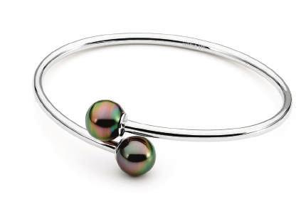 IP1157-BT S/S beads bangle with 10mm