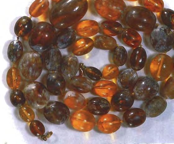 acquaintance who was quite agitated as she described the appearance of a necklace of amber beads that she had attempted to clean by immersion in denatured alcohol.