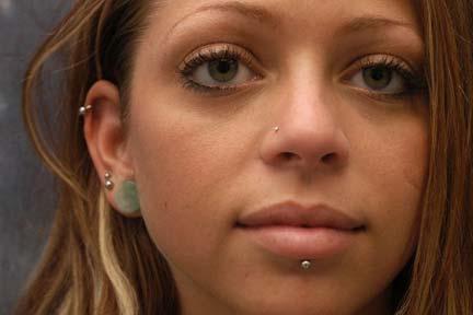 Rates of body piercing A survey in 1998 reported 31.