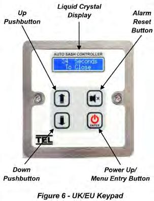 the Auto-Sash, including any fault conditions,