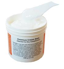 Bases PREMIUM CREAM BASE BAS-CREAM-01 Description: Premium cream base made with precious emollients including plum seed oil, raspberry seed oil, and olive oil derived squalane.