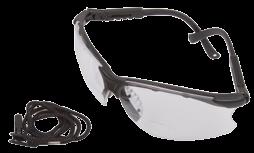 eyes CAT# Item description 55305 Splash resistant goggles, clear scorpion MAG * Hard coated lens is scratch-resistant * Adjustable length temples with