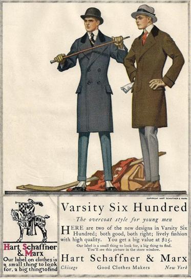 This book had a detailed instruction set for various menswear patterns which reflects