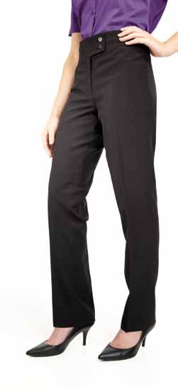 8 to 4, XS to 5XL Regular leg 3 / 79 cm Long leg 34 / 86 cm 4 Ladies office trouser CODE: PR53 Easycare trousers, machine washable at 40 C.