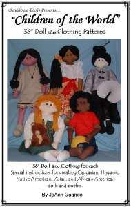 Cloth Doll and Clothing Patterns Pattern for 18 doll plus clothing patterns! This is a wonderful soft doll that has many variations that can be incorporated to make multiple kinds of dolls.