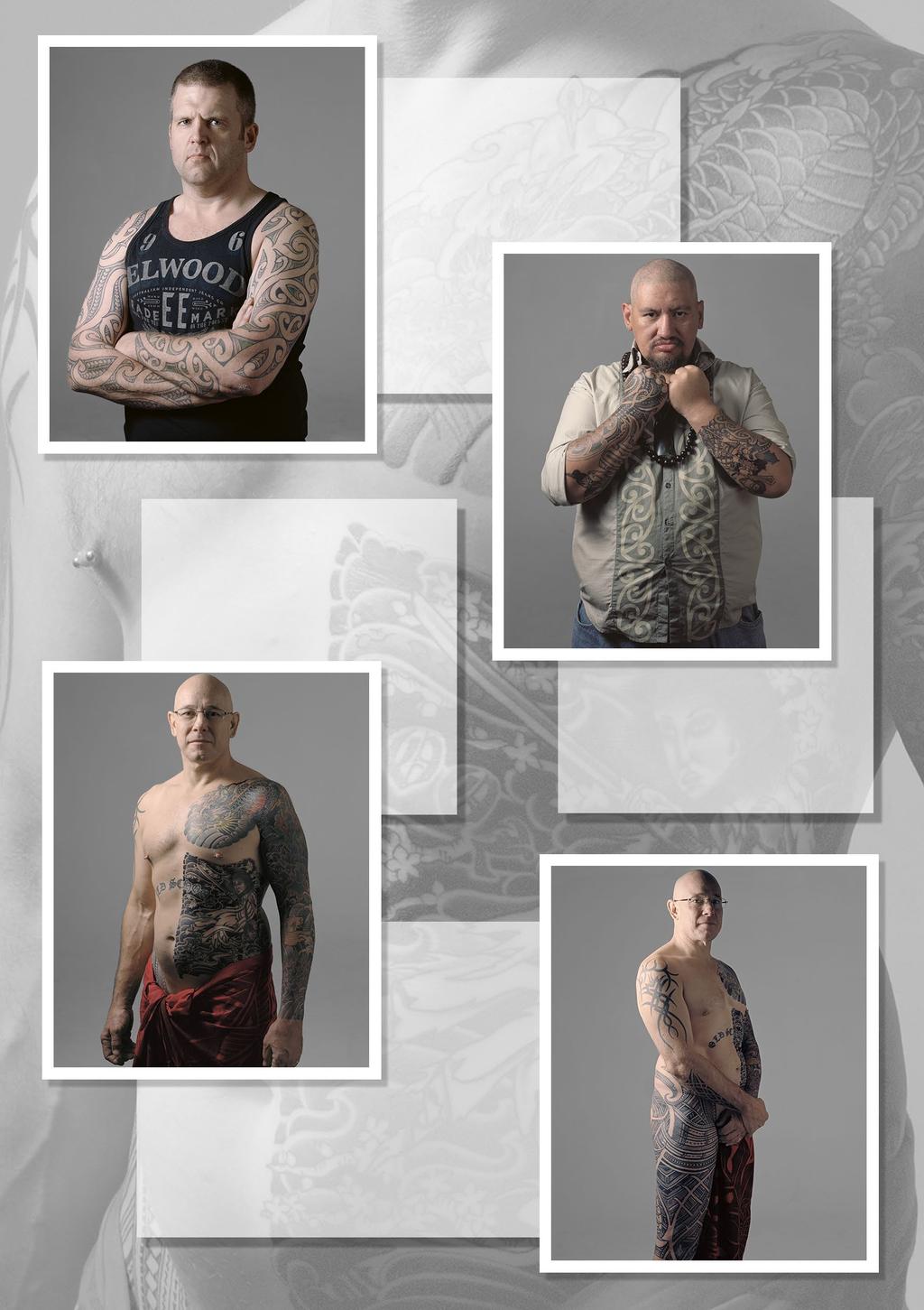 Paul Brent designed these full sleeves for Paul, his brother Tattooist Brent Ryan Jackson Street Tattoo Tim Tim s tattoos are about his relationships with women and his connection with the