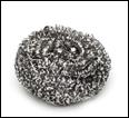 Reusable continuous strand metal scrubber. 20x12 20x12 20x12 D-9 Brass Scrubbers (50g) Made from soft brass wire.