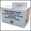2.5" 12x1000 C-5 Flat picks - Institutional Flat picks in individual boxes of 2500 pcs 24x2500 CF Chip Fork Birch wood chip fork, two prongs. (3.5") 0 C-6S Sandwich Club Pick 3.