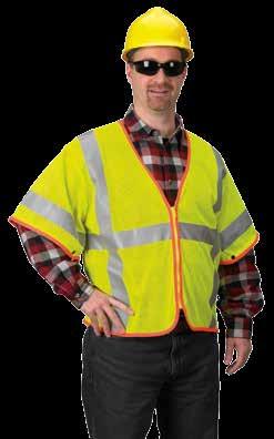 Style V-10AM2023ZL Class 3 Vest with Lanyard Port Static Dissipative Mesh