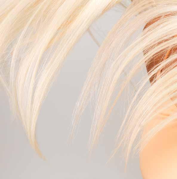 hair s luminous and platinum color, allowing the strands to
