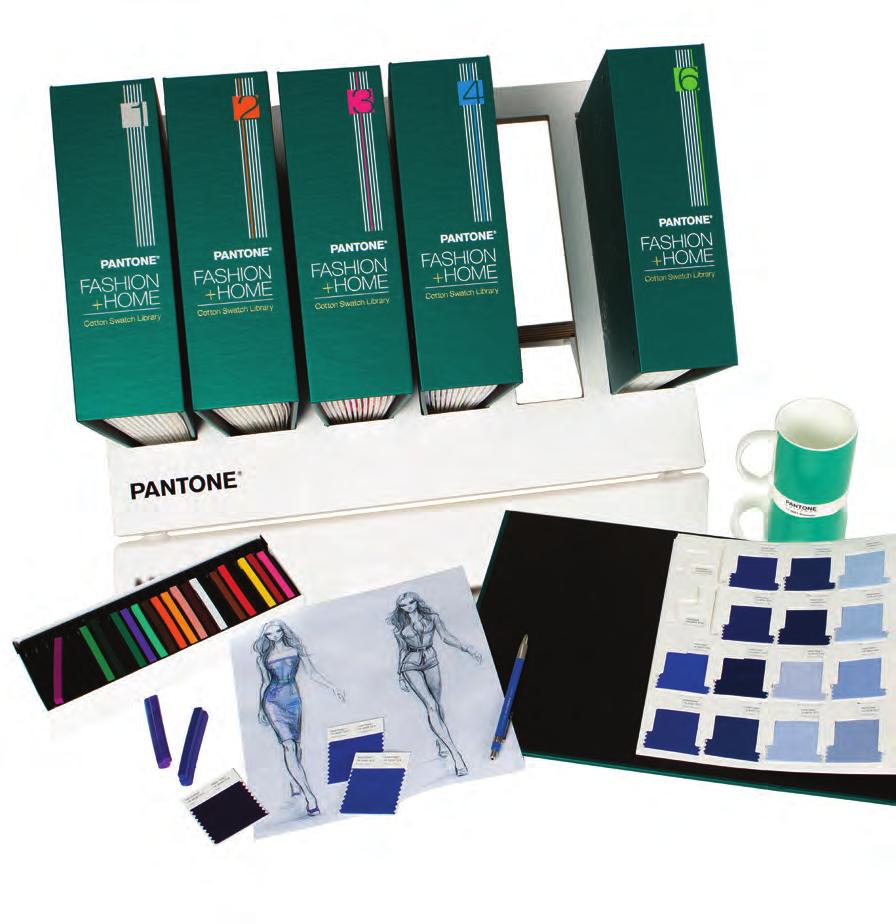 PANTONE for fashion and home design Cotton Swatch Library 2 x 2 removable swatches in a six-volume deluxe set is