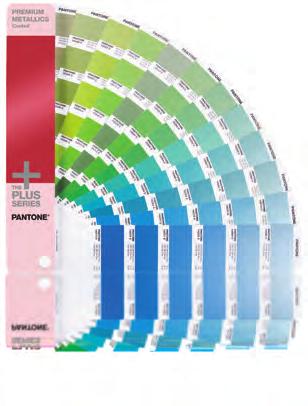 METALLICS Guide GG1507 METALLIC CHIPS Book GB1507 PREMIUM METALLICS 300 dazzling metallic colors on coated paper add pop and sizzle to your designs.