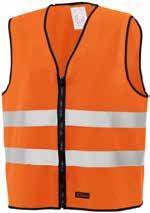 High-visibility vest class 3 Chest pocket. Fabric: 100% polyester. 130 g/m².
