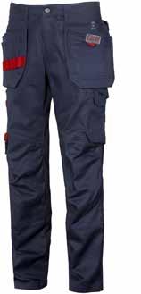Carpenter trousers New! Trousers with pockets for tools and pens. Zip-up pocket on left utility pocket.