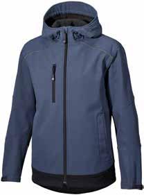Adjustable at the hem and cuffs. Zip-up chest pocket. Spacious side pockets, internal safety pocket with zip on both sides. Adjustable hood. Reflective trim.